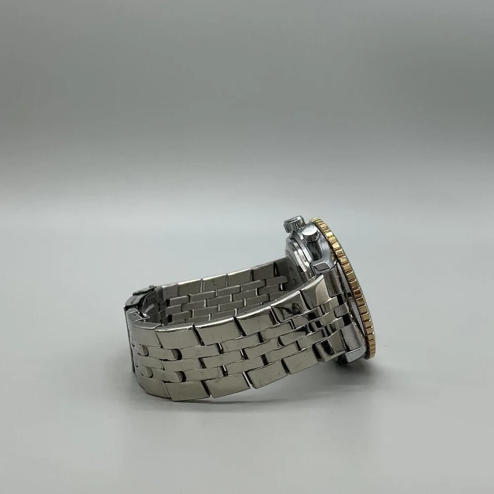 Jaragar Mens Watch 50mm Champagne Dial Automatic Skeleton Stainless Bracelet